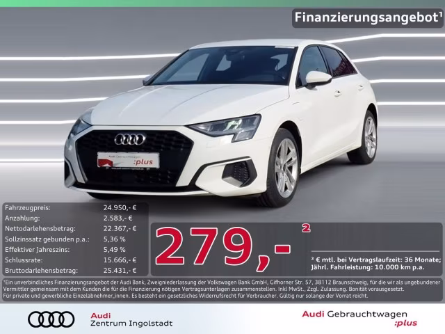 Audi A3 Sportback 40 TFSI e NAVI+ PDC SHZ Virtual 17&amp;quot;
