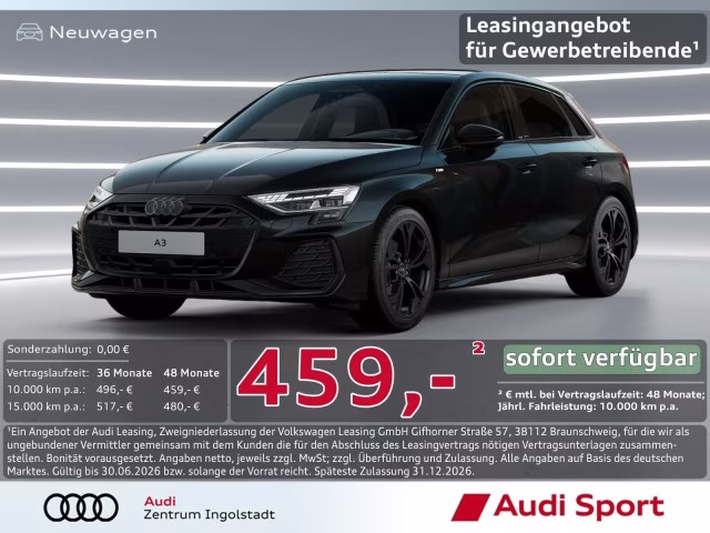 Audi A3 Sportback TDI S line MATRIX AHK UPE 54.270,-
