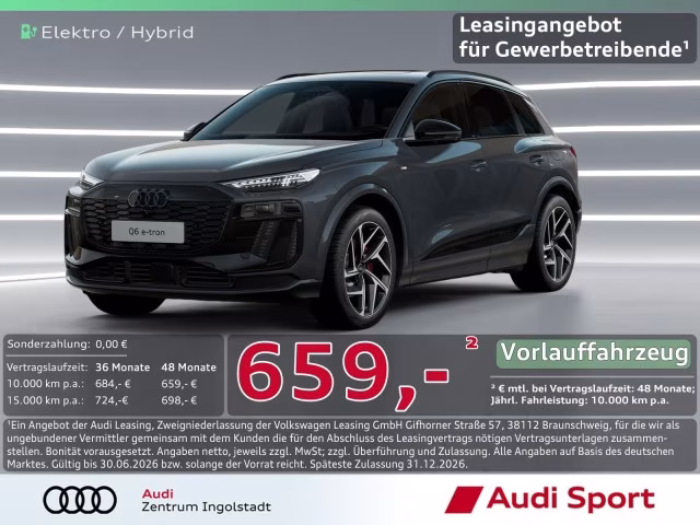 Audi Q6 e-tron SUV S line business qu UPE 98.395,-