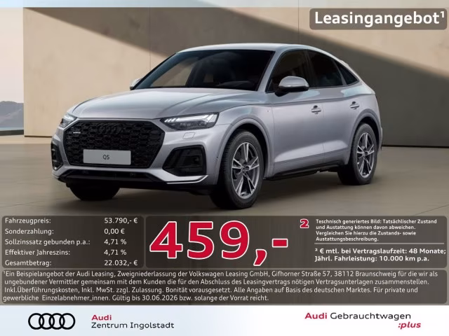 Audi Q5 Sportback 50 TDI qu S line MATRIX AHK HuD ACC