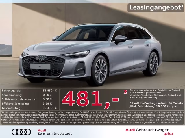 Audi A6 Avant TDI qu Tech+ MATRIX Pano AHK 360° ACC