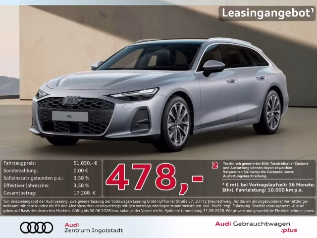 Audi A6 Avant TDI qu Tech+ MATRIX Pano AHK 360° ACC
