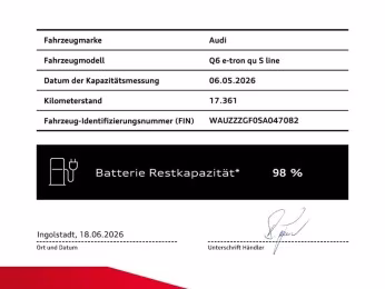 Audi Q6 e-tron qu S line Tech+ MATRIX AHK ACC MEMORY