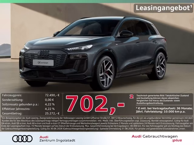 Audi Q6 e-tron qu S line Tech pro MATRIX AHK Luft ACC