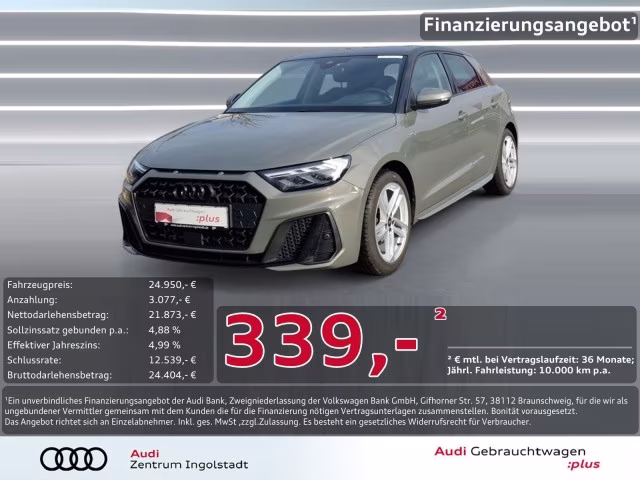 Audi A1 Sportback 35 TFSI S line LED Optik-schw.+ ACC