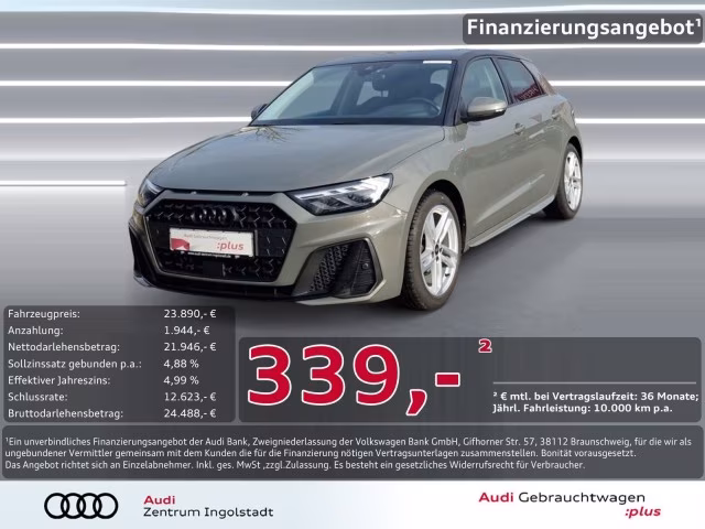 Audi A1 Sportback 35 TFSI S line LED Optik-schw.+ ACC