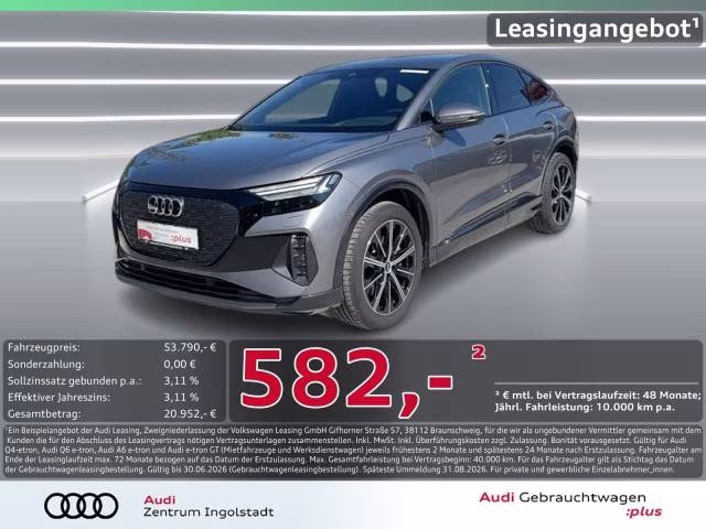 Audi Q4 Sportback e-tron 55 qu S line Matrix HuD 360°