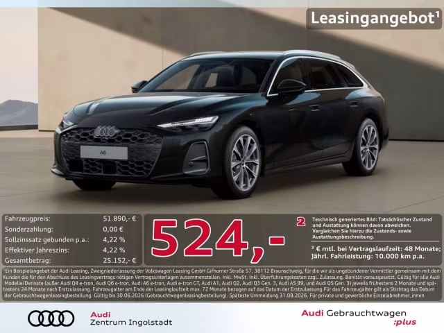 Audi A6 Avant TDI qu Tech+ MATRIX Memory AHK ACC 360°