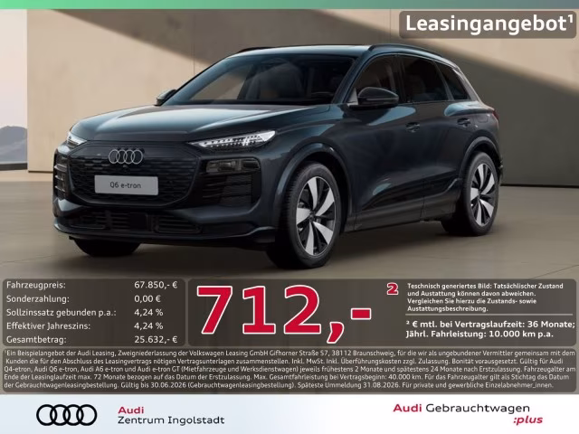 Audi Q6 e-tron qu Tech+ MATRIX Pano 360° ACC PDC+ 20&amp;quot;