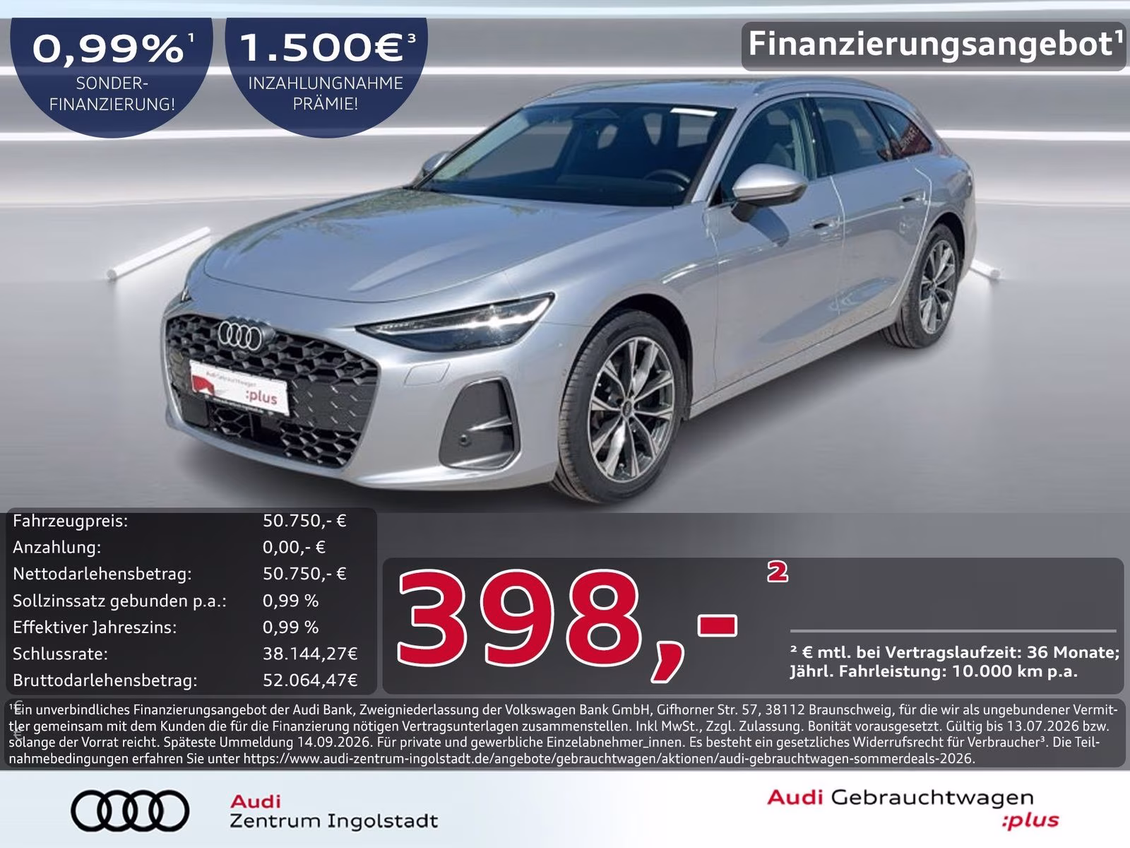 Avant TDI qu Tech+ MATRIX AHK 360° ACC MEMORY