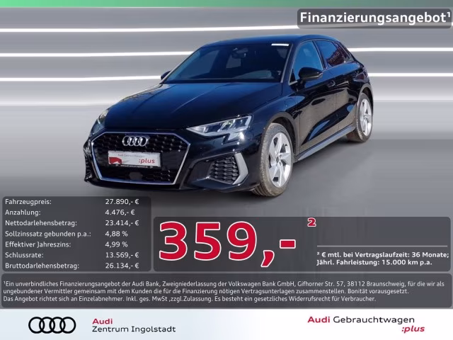 Audi A3 Sportback 40 TFSI e S line PDC+ NAVI+ Virtual