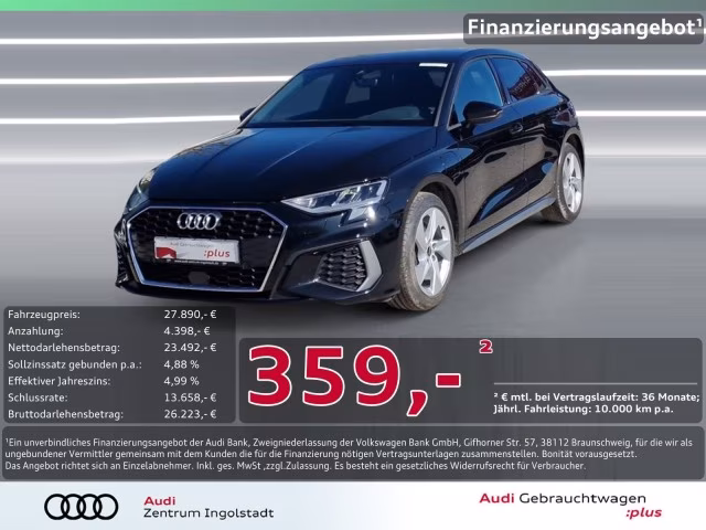 Audi A3 Sportback 40 TFSI e S line PDC+ NAVI+ Virtual