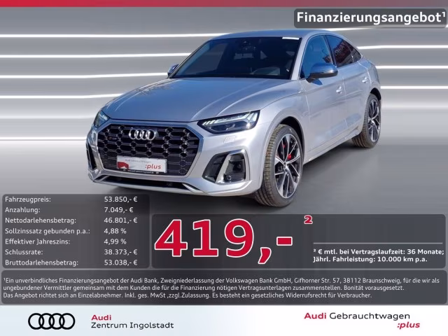 Audi SQ5 Sportback TDI qu HuD STHZG Kamera MATRIX 21&amp;quot;