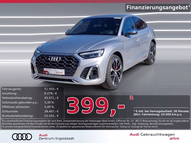 Audi SQ5 Sportback TDI qu HuD STHZG Kamera MATRIX 21&amp;quot;