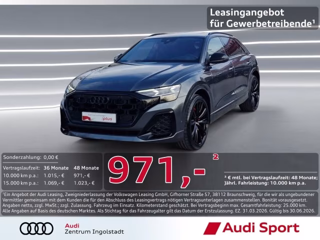 Audi Q8 TFSI e qu S line Laser Pano Luft AHK MASSAGE