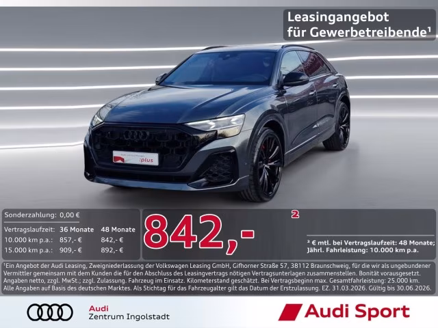 Audi Q8 TFSI e qu S line Laser Pano Luft AHK MASSAGE