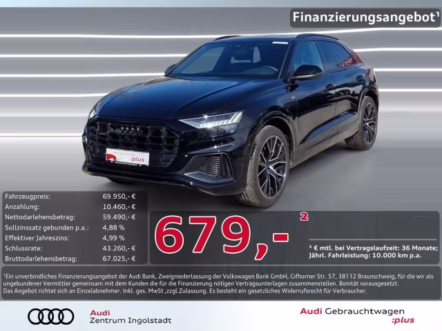 Audi Q8 55 TFSI qu S line MATRIX PANO Luft AHK B&amp;amp;O