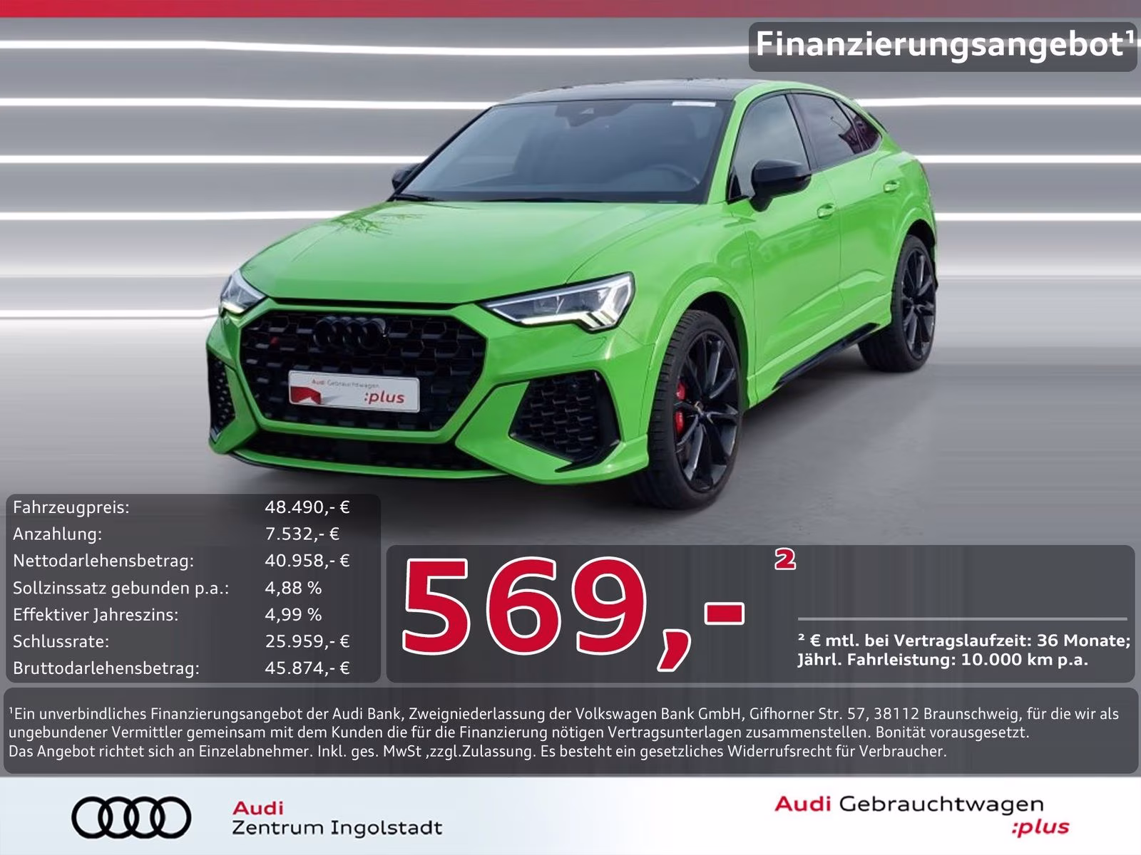 RS Q3 Sportback qu LED Pano 360° SONOS 280km/h