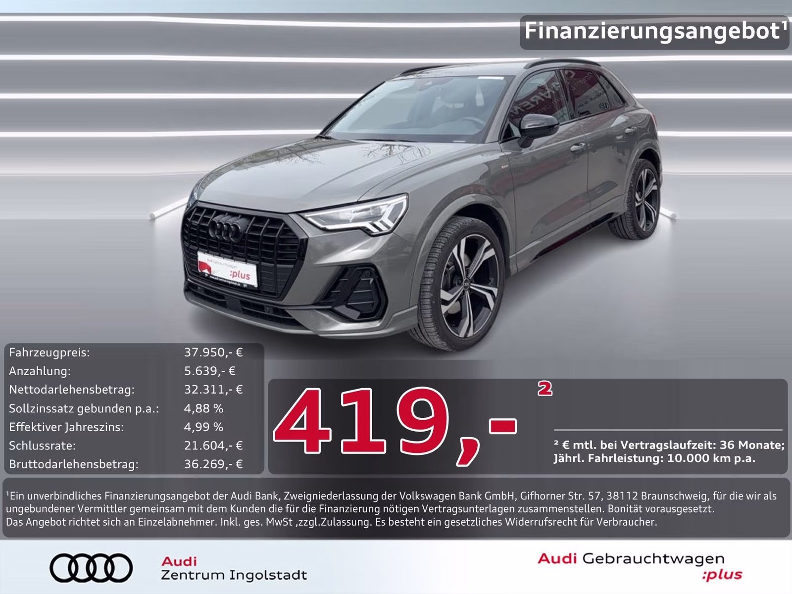 40 TDI qu S line LED AHK KAM ACC Optik-schw.+