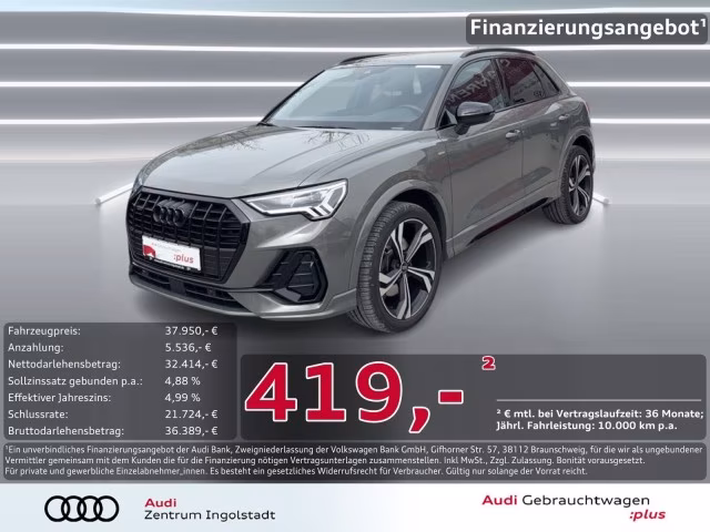 Audi Q3 40 TDI qu S line LED AHK KAM ACC Optik-schw.+