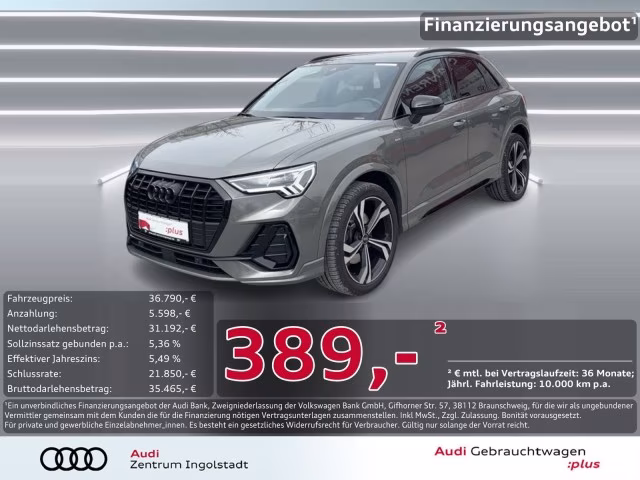 Audi Q3 40 TDI qu S line LED AHK KAM ACC Optik-schw.+