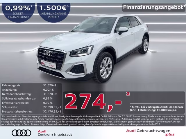 Audi Q2 35 TDI advanced LED KAMERA PDC+ SHZ Virtual