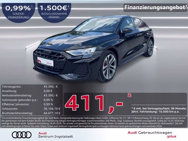 Audi A3 Sportback 45 TFSI e S line MATRIX AHK KAMERA