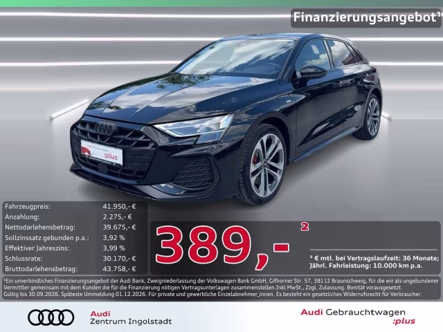Audi A3 Sportback 45 TFSI e S line MATRIX AHK KAMERA