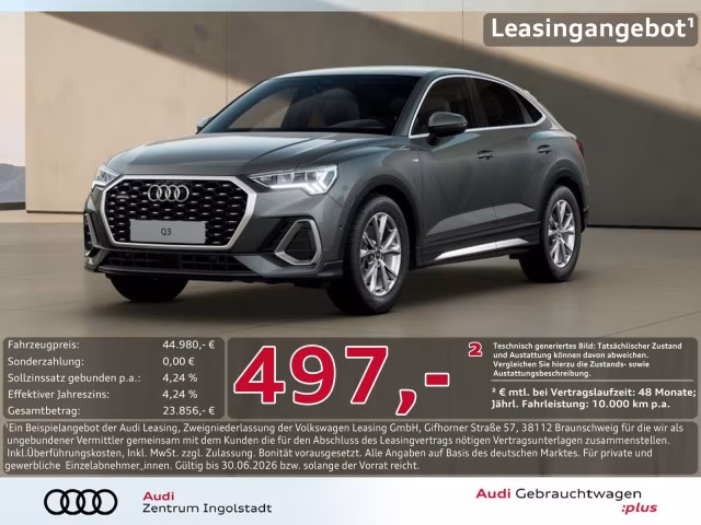 Audi Q3 Sportback 40 TDI qu S line LED Kamera ACC 18&amp;quot;