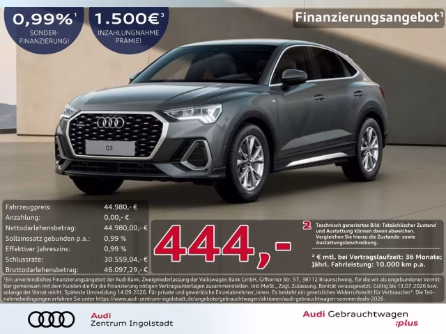 Audi Q3 Sportback 40 TDI qu S line LED Kamera ACC 18&amp;quot;