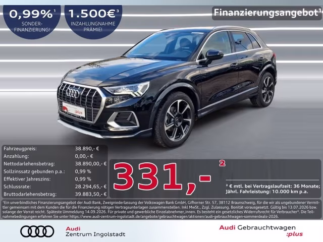 Audi Q3 35 TFSI S line NAVI+ LED AHK 19&amp;quot; ACC advanced