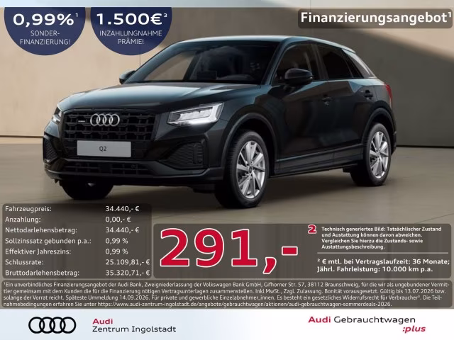 Audi Q2 40 TFSI qu advanced LED Kamera ACC SHZ PDC+