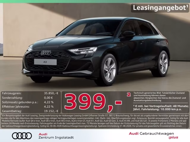 Audi A3 Sportback 40 TFSI e advanced LED STHZG Kamera