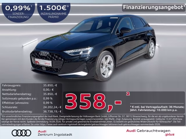 Audi A3 Sportback 40 TFSI e advanced LED STHZG Kamera