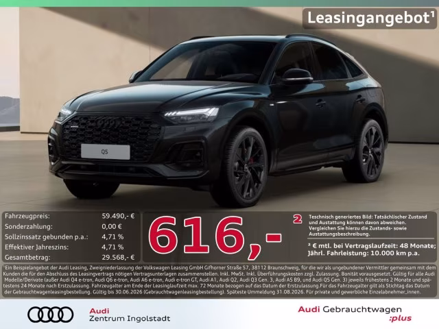 Audi Q5 Sportback 55 TFSI e qu S line MATRIX AHK 21&amp;quot;