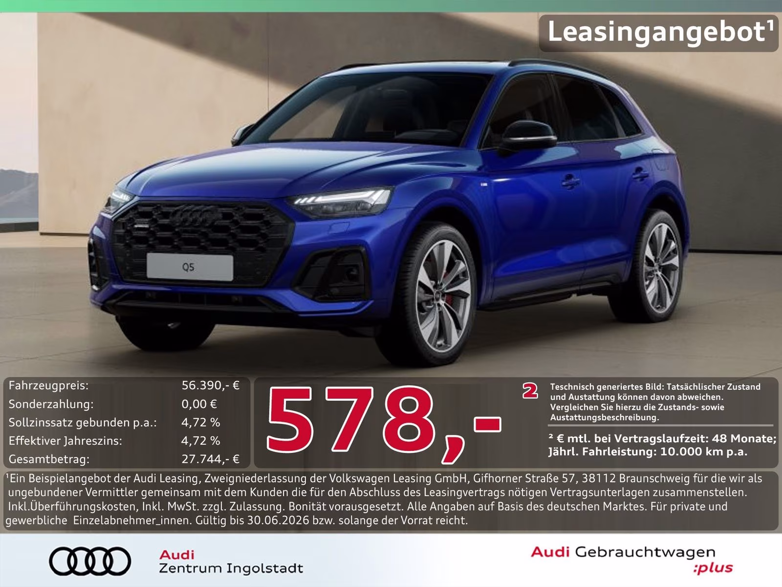 55 TFSI e qu S line MATRIX AHK PANO 360° 21"