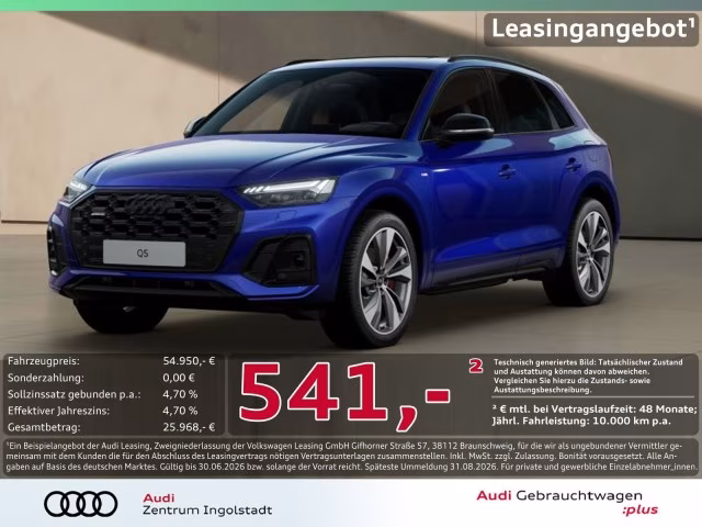 Audi Q5 55 TFSI e qu S line MATRIX AHK PANO 360° 21&amp;quot;