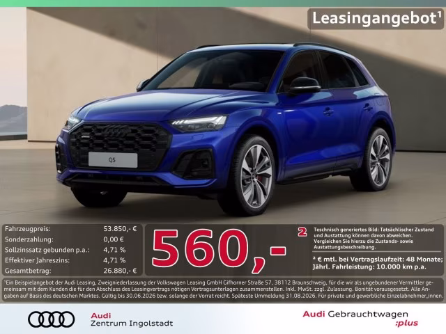 Audi Q5 55 TFSI e qu S line MATRIX AHK PANO 360° 21&amp;quot;