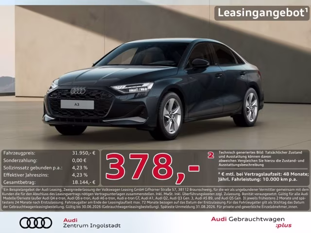 Audi A3 Limousine 35 TDI advanced LED KAMERA ACC NAVI