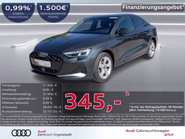 Audi A3 Limousine 35 TDI advanced LED KAMERA ACC NAVI