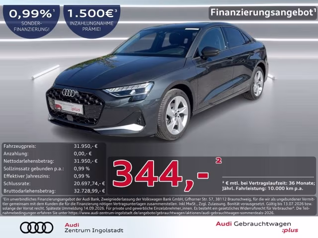 Audi A3 Limousine 35 TDI advanced LED KAMERA ACC NAVI