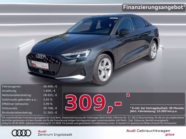 Audi A3 Limousine 35 TDI advanced LED KAMERA ACC NAVI