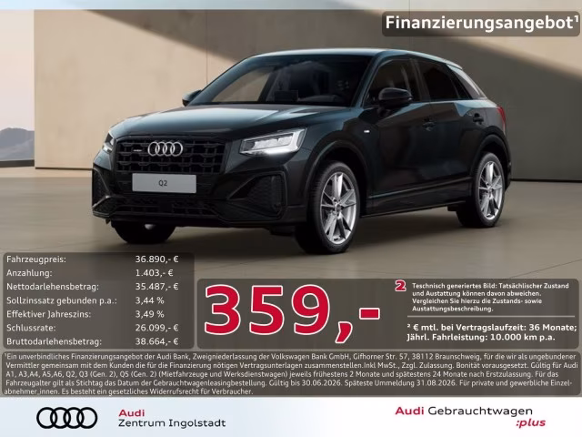 Audi Q2 40 TFSI qu S line LED KAMERA AHK ACC PDC+ 18&amp;quot;
