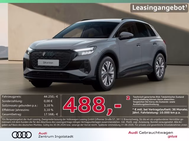 Audi Q4 e-tron 45 advanced LED AHK NAVI Optik-schwarz