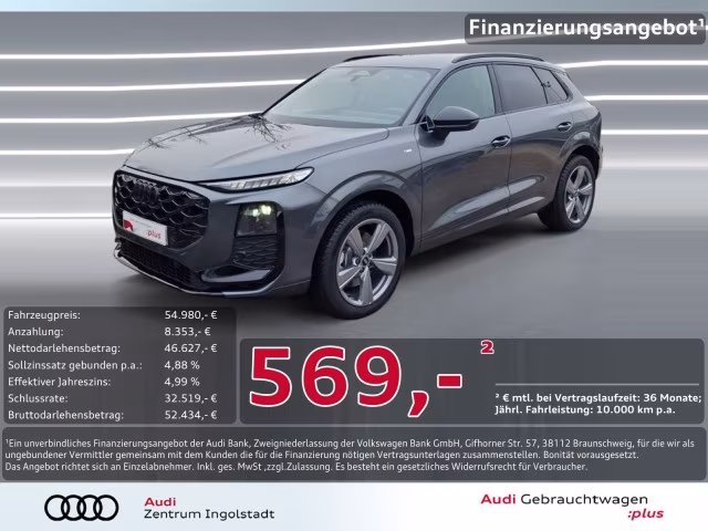 Audi Q3 SUV TDI S line AHK S-Sitze LED Parkassist ACC