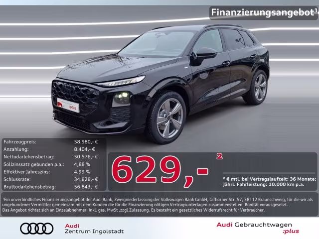 Audi Q3 SUV TFSI qu S line Tech+ LED+ AHK ACC KAMERA
