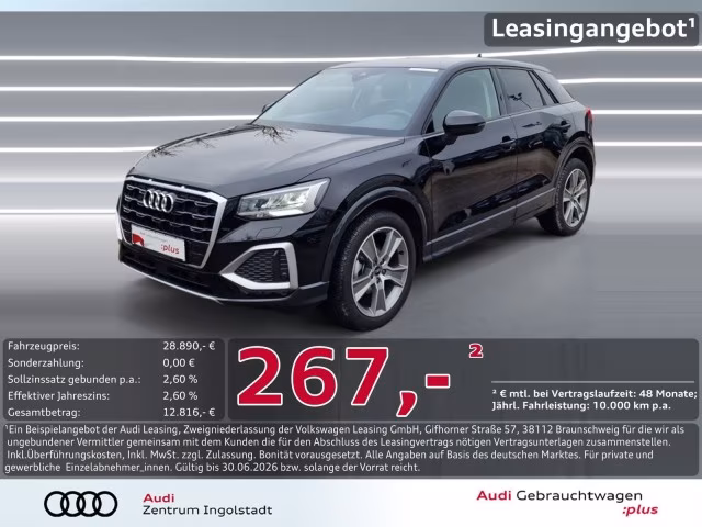 Audi Q2 30 TFSI NAVI+ AHK STHZG 18&amp;quot; ACC Advanced