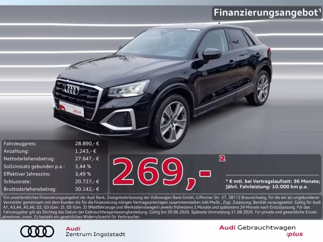 Audi Q2 30 TFSI NAVI+ AHK STHZG 18&amp;quot; ACC Advanced