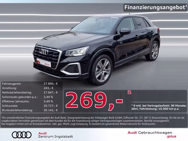 Audi Q2 30 TFSI NAVI+ AHK STHZG 18&amp;quot; ACC Advanced