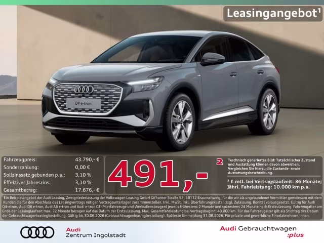 Audi Q4 Sportback e-tron 40 S line AHK KAMERA HuD ACC